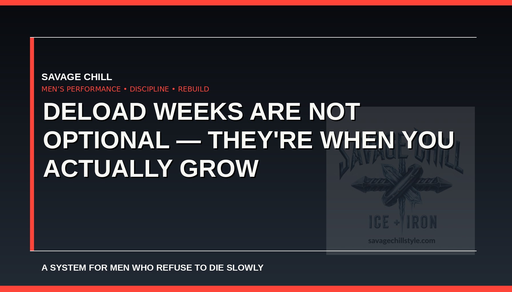 Deload Weeks Are Not Optional — They're When You Actually Grow