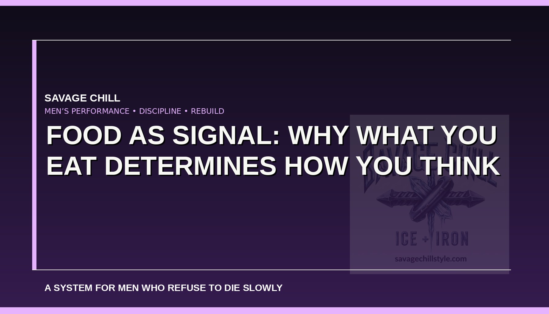 Food as Signal: Why What You Eat Determines How You Think