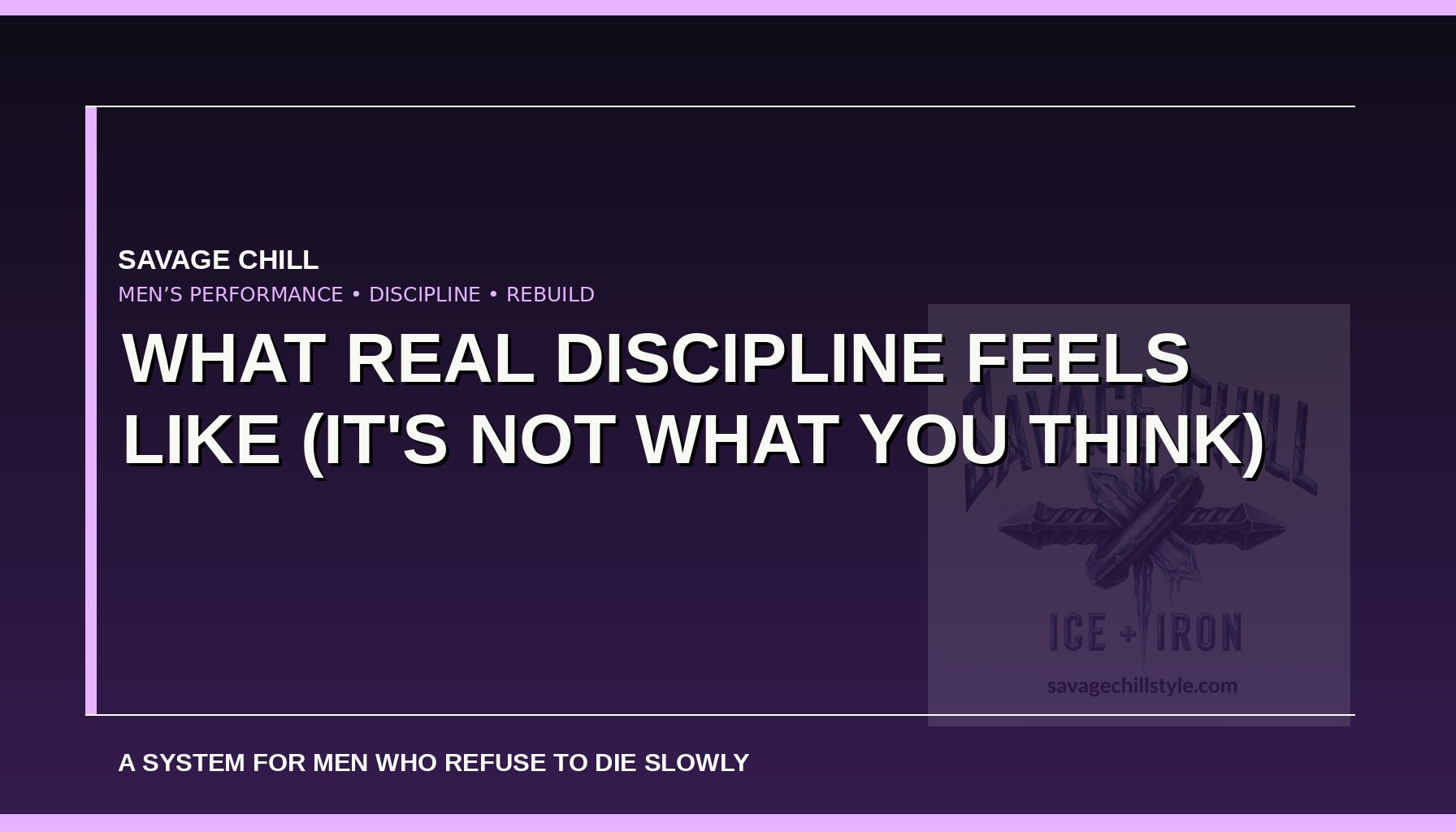 What Real Discipline Feels Like (It's Not What You Think)